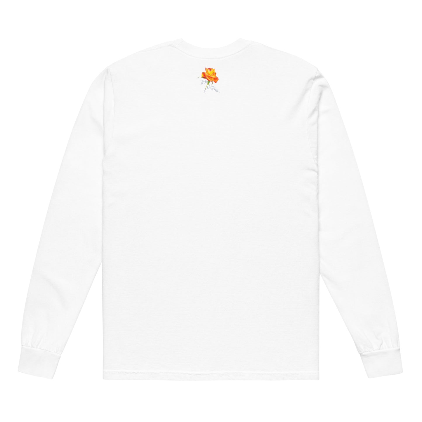 Orange Flower - Long-Sleeve Luxury T-shirt